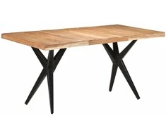 Valgomojo stalas, 160x80x76cm, akacijos medienos masyvas