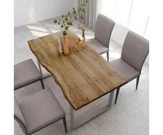 Valgomojo stalas, 154x80x76cm, akacijos medienos masyvas