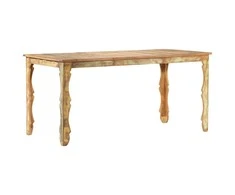 Valgomojo stalas, 160x80x76cm, perdirbtos medienos masyvas