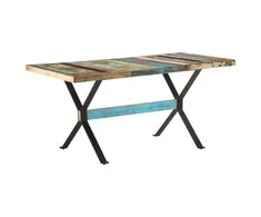 Valgomojo stalas, 160x80x76cm, perdirbtos medienos masyvas