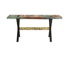 Valgomojo stalas, 160x80x76cm, perdirbtos medienos masyvas