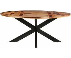 Valgomojo stalas, 175x75cm, akacija su medaus apdaila