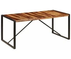 Valgomojo stalas, 180x90x75cm, rausv. dalberg. medienos masyvas