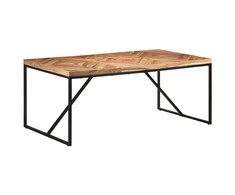 Valgomojo stalas, 180x90x76cm, akacija ir mango mediena