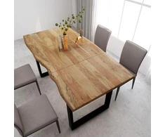 Valgomojo stalas, 180x90x76cm, akacijos medienos masyvas