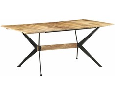 Valgomojo stalas, 180x90x76cm, mango medienos masyvas