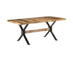 Valgomojo stalas, 180x90x76cm, neapdorota mango mediena