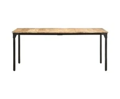 Valgomojo stalas, 180x90x76cm, neapdorota mango mediena