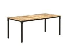 Valgomojo stalas, 180x90x76cm, neapdorota mango mediena