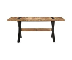 Valgomojo stalas, 180x90x76cm, neapdorota mango mediena