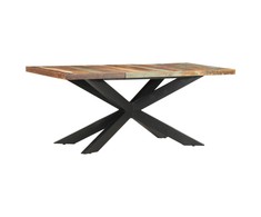 Valgomojo stalas, 180x90x76cm, perdirbtos medienos masyvas