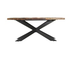 Valgomojo stalas, 180x90x76cm, perdirbtos medienos masyvas