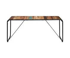 Valgomojo stalas, 180x90x76cm, perdirbtos medienos masyvas