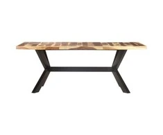 Valgomojo stalas, 200x100x75cm, mediena su medaus apdaila
