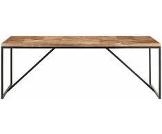Valgomojo stalas, 200x90x76cm, akacija ir mango mediena