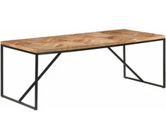 Valgomojo stalas, 200x90x76cm, akacija ir mango mediena