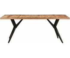 Valgomojo stalas, 200x90x76cm, akacijos medienos masyvas