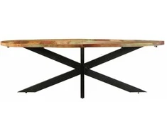Valgomojo stalas, 240x100x75cm, perdirbtos medienos masyvas