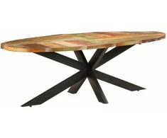 Valgomojo stalas, 240x100x75cm, perdirbtos medienos masyvas