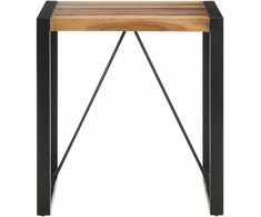 Valgomojo stalas, 70x70x75cm, akacijos medienos masyvas
