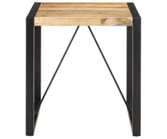 Valgomojo stalas, 70x70x75cm, neapdorota mango mediena
