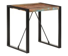 Valgomojo stalas, 70x70x75cm, perdirbtos medienos masyvas
