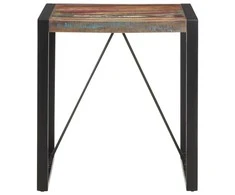 Valgomojo stalas, 70x70x75cm, perdirbtos medienos masyvas