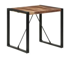 Valgomojo stalas, 80x80x75cm, medienos masyvas