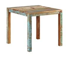 Valgomojo stalas, 82x80x76cm, perdirbtos medienos masyvas
