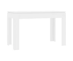 Valgomojo stalas, baltos spalvos, 120x60x76cm, apdirbta mediena