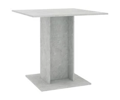 Valgomojo stalas, betono pilkas, 80x80x75 cm, apdirbta mediena