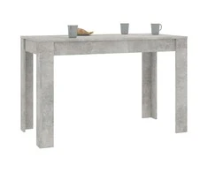 Valgomojo stalas, betono pilkas, 120x60x76cm, apdirbta mediena