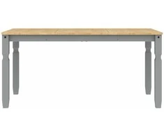 Valgomojo stalas Corona, pilkas, 160x80x75cm, pušies masyvas