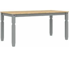 Valgomojo stalas Corona, pilkas, 160x80x75cm, pušies masyvas