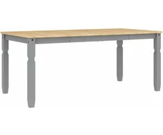 Valgomojo stalas Corona, pilkas, 180x90x75cm, pušies masyvas