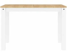 Valgomojo stalas Panama, baltas, 117x60x75cm, pušies masyvas