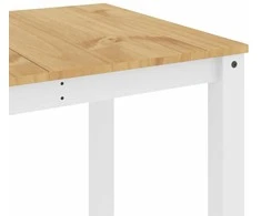 Valgomojo stalas Panama, baltas, 160x80x75cm, pušies masyvas