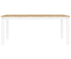 Valgomojo stalas Panama, baltas, 180x90x75cm, pušies masyvas