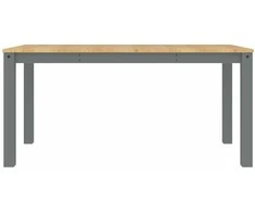 Valgomojo stalas Panama, pilkas, 160x80x75cm, pušies masyvas