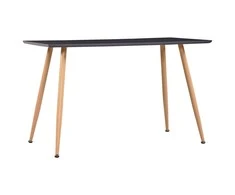 Valgomojo stalas, pilkos ir ąžuolo spalvos, 120x60x74cm, MDF