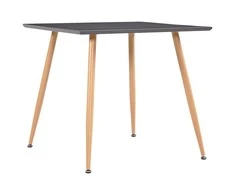 Valgomojo stalas, pilkos ir ąžuolo spalvos, 80,5x80,5x73cm, MDF