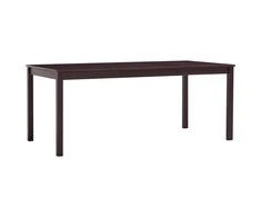 Valgomojo stalas, tams. rud. sp., 180x90x73cm, puš. med. mas.