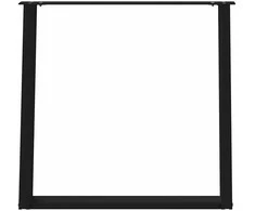 Valgomojo stalo kojelės, 2 vnt., juoda, 80x(72-73)cm, plienas