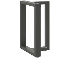 Valgomojo stalo kojos, T formos, 2 vnt., antracito spalvos, 50x35x(72-73) cm, plienas