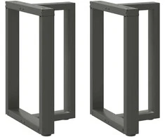 Valgomojo stalo kojelės, T formos, 2 vnt., 60x35x(72-73) cm