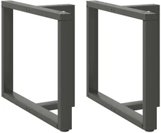 Valgomojo stalo kojos, 2 vnt., antracito spalvos, 90x35x(72-73) cm, plienas