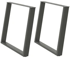 Valgomojo stalo kojelės, U formos, 2 vnt., 90x(72-73)cm