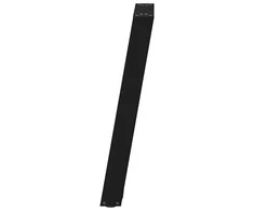 Valgomojo stalo kojelės, U formos, 2 vnt., juoda, 60x(72-73)cm