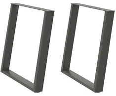 Valgomojo stalo kojelės, U formos, 2 vnt., 80x(72-73)cm