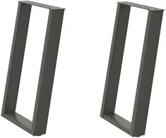 Valgomojo stalo kojelės, U formos, 2 vnt., 60x(72-73)cm
